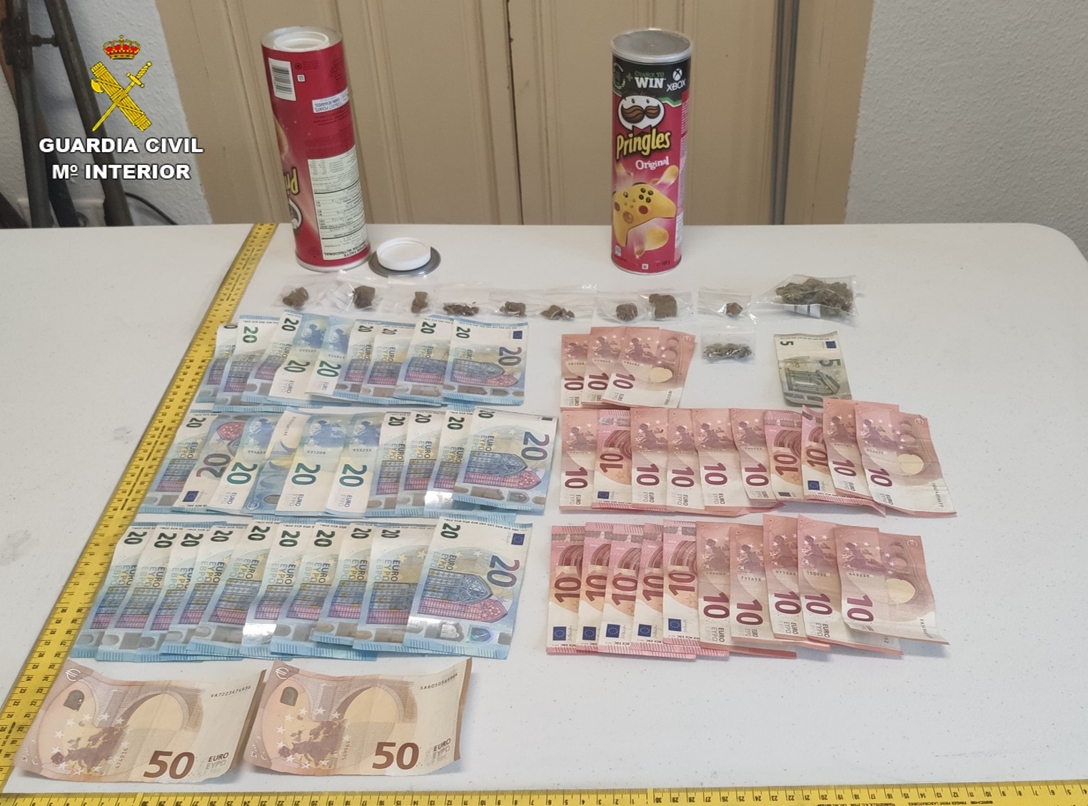 Pringles Tubes Hiding Drugs And Cash In False Bottoms Don't Fool Police On Spain's Costa Blanca