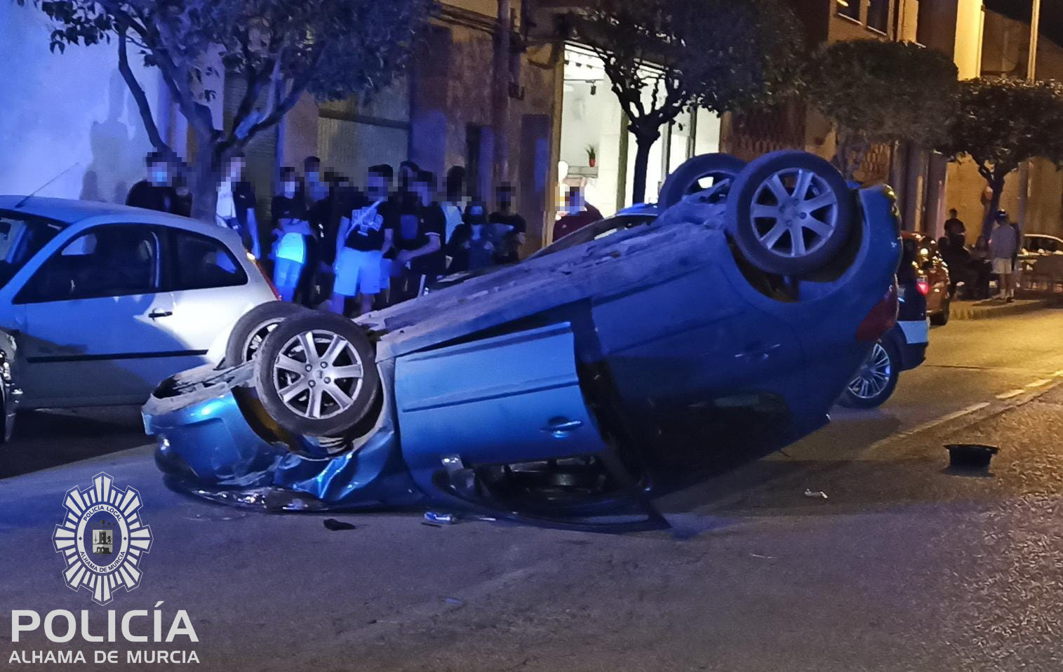 Drunk Driver Flips Car And Then Assaults Paramedics In Murcia Area Of Spain