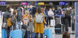 Spain fully expects to be included on UK travel ‘green list’ by June 7 Holidaymakers At The Condor Check In Counter At Duesseldorf Airport, North Rhine Westphalia, Germany