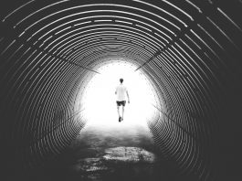 Light at the end of COVID tunnel in Spain Light Tunnel