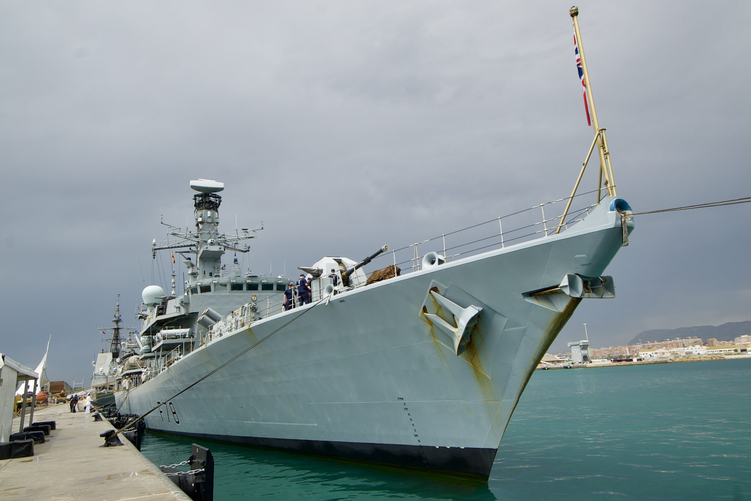 Royal Navy Frigate Makes A First Visit To Spain As It Spends A Week In Alicante On The Costa Blanca