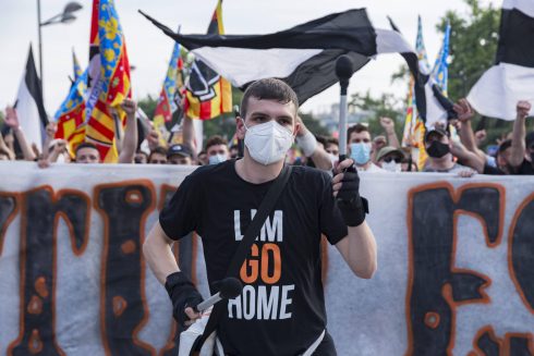 Protest Against The Management Of President Peter Lim In Valencia, Spain 08 May 2021