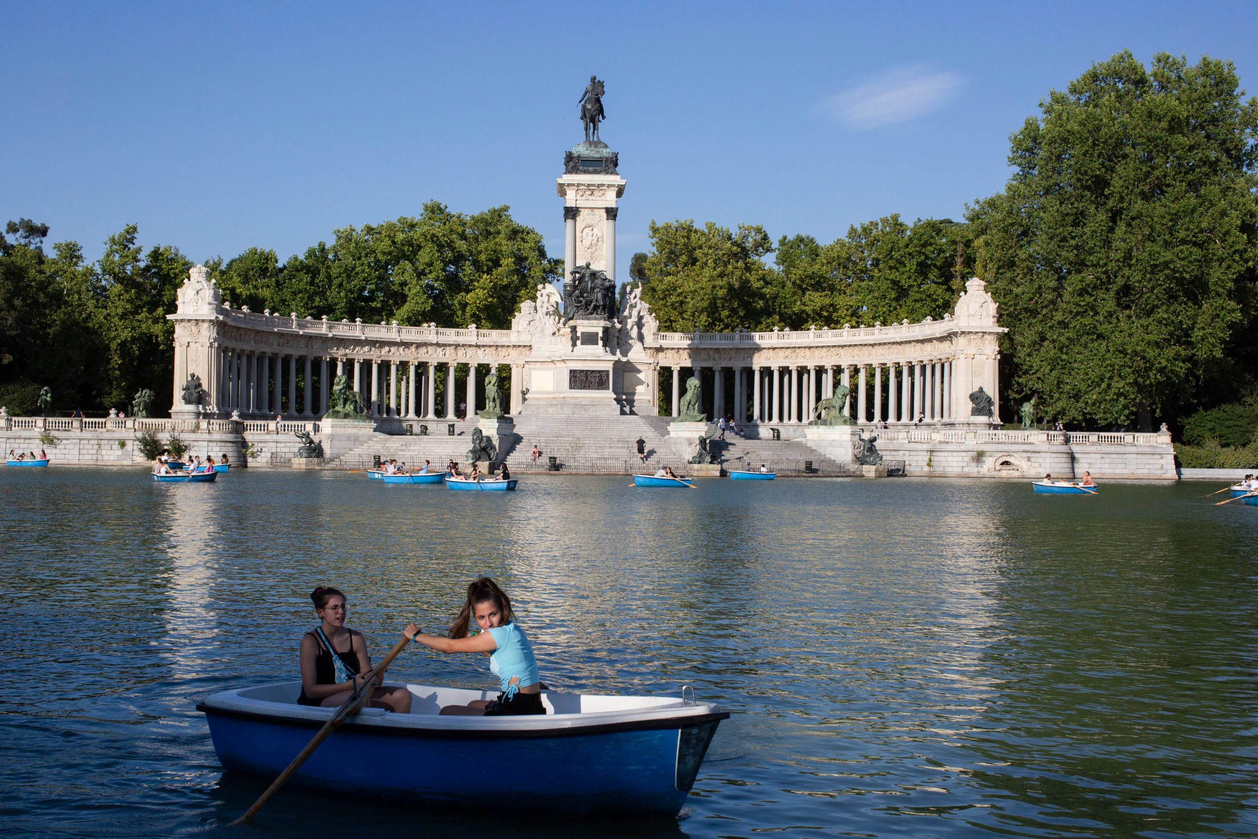 Art Now and Then: Buen Retiro Park, Madrid, Spain