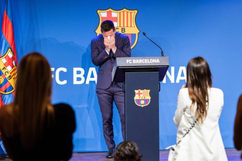 Leo Messi Press Conference Cordon press