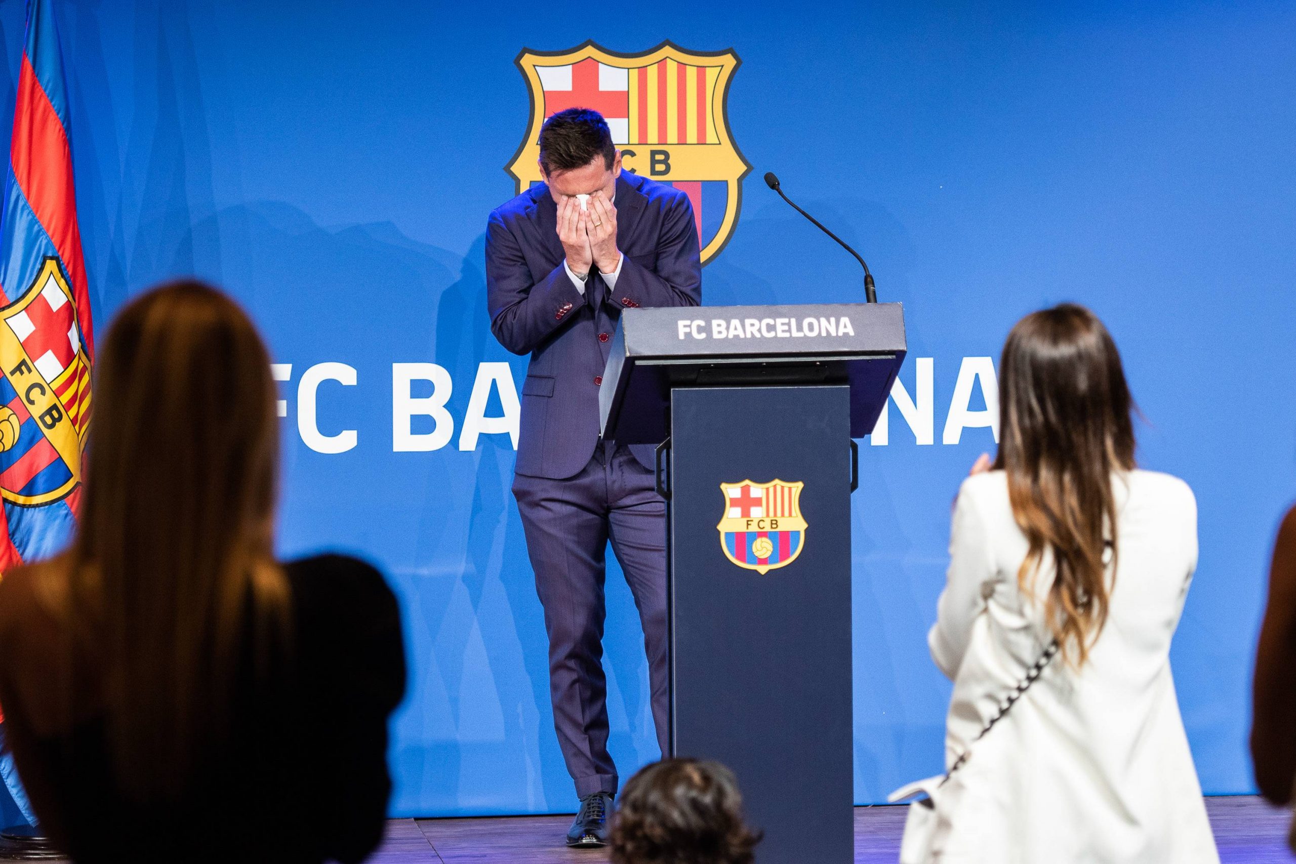 Watch Tears And Devastation Mark Messi S Departure From Barcelona Olive Press News Spain