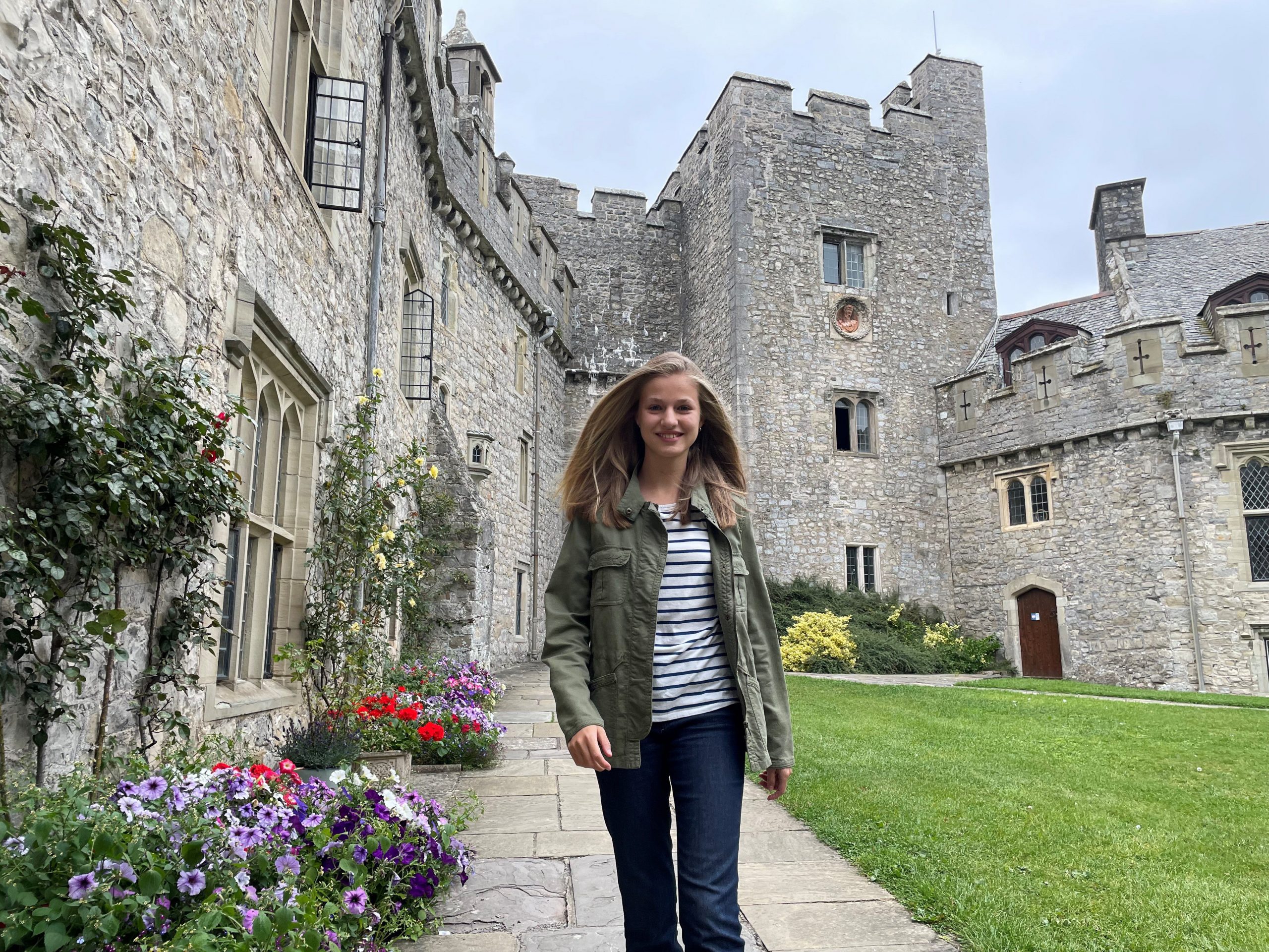 Pincess Of Asturias Leonor De Borbon During Her First Day At Uwc Atlantic College In Llantwit Major, Wales 30 August 2021