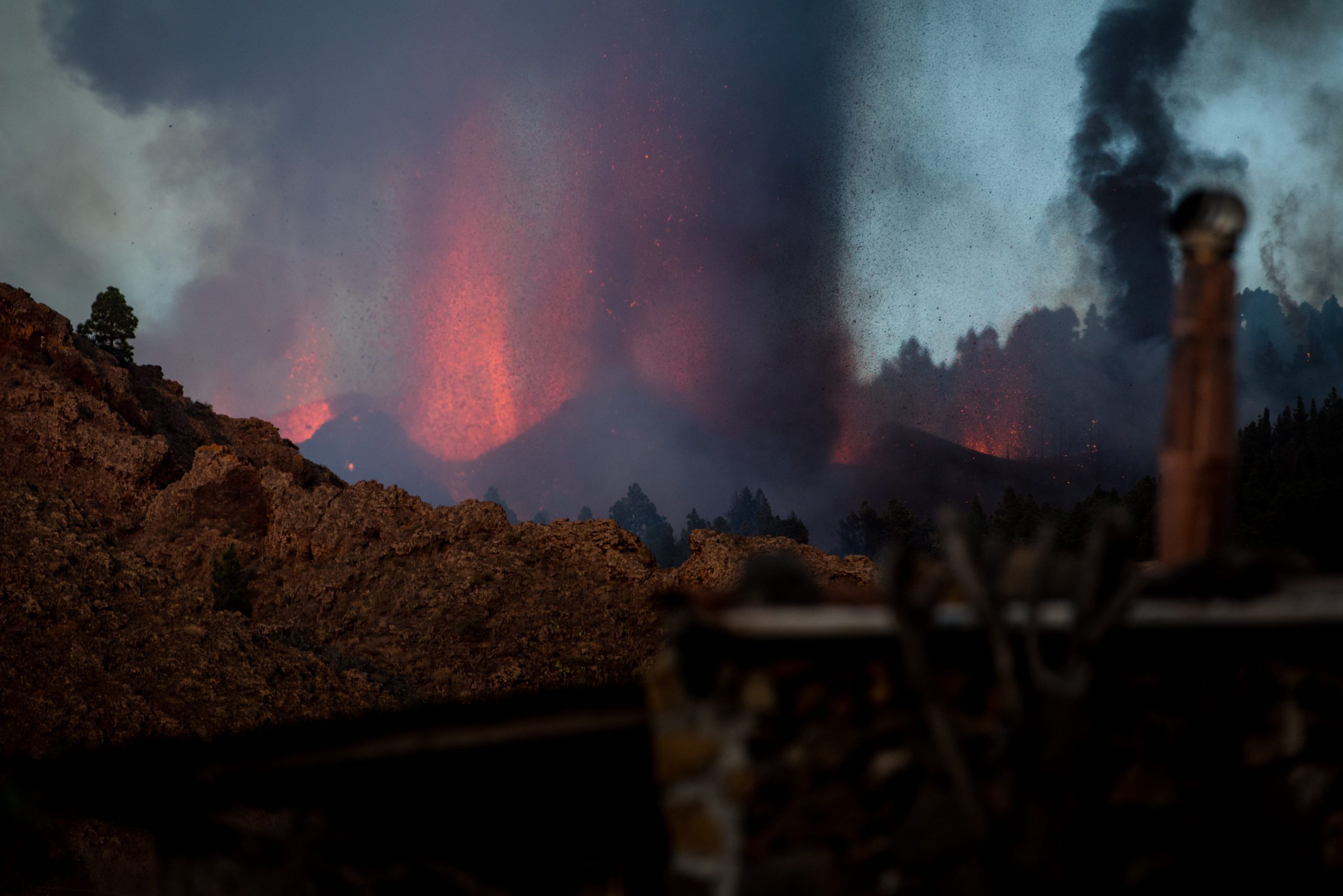 Volcanic Eruption On Canary Island La Palma