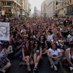 Protest After 'la Manada' Granted Bail In Spain