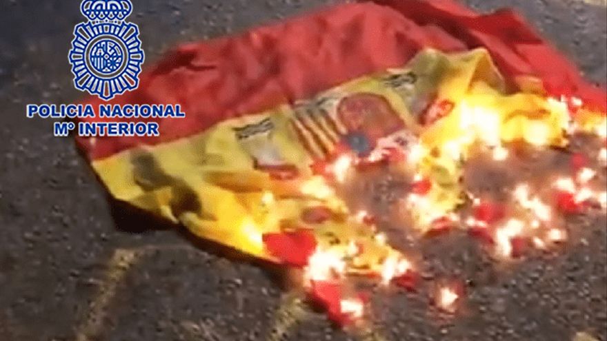 Murcia Spanish Flag Burning