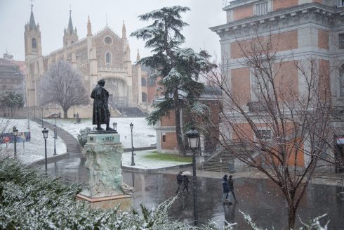 Las Calles Y Parques De Madrid Se Cubren De Nieve Tras El Paso De La Tormenta Filomena