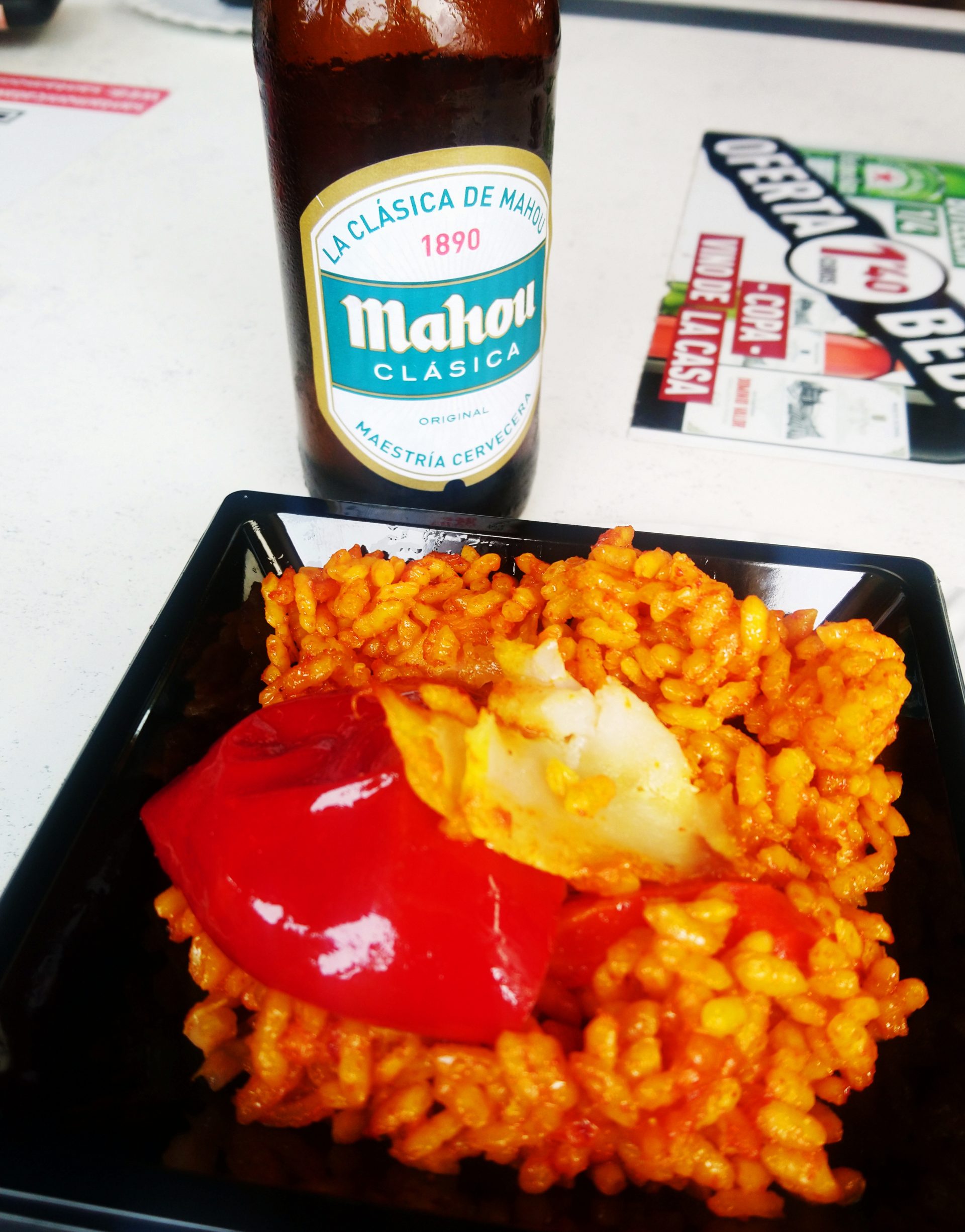 Scotch eggs, paella and a dubious looking ‘sea of vegetables’ Tapas