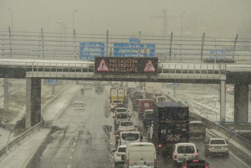 The Storm Filomena Puts The Roads Of The Community Of Madrid On Red Alert