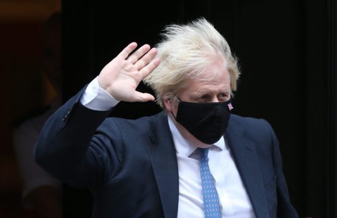 Boris Johnson Leaves Downing Street Ahead Of Pmqs