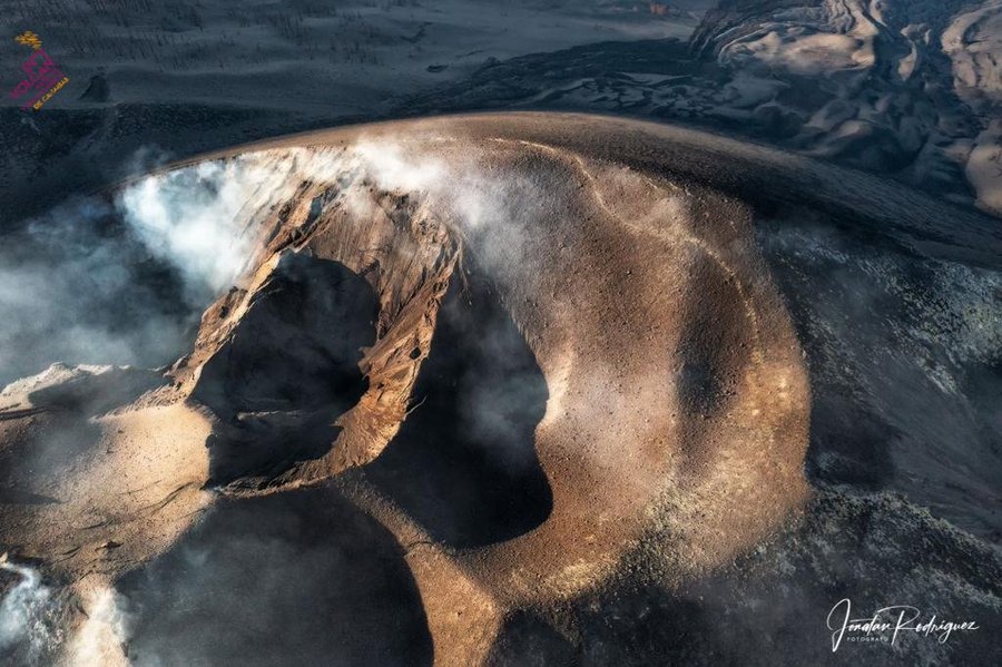 volcano by drone Involcan