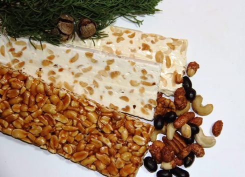 Christmas Nougat Of Peanut Chestnut Almonds And Honey