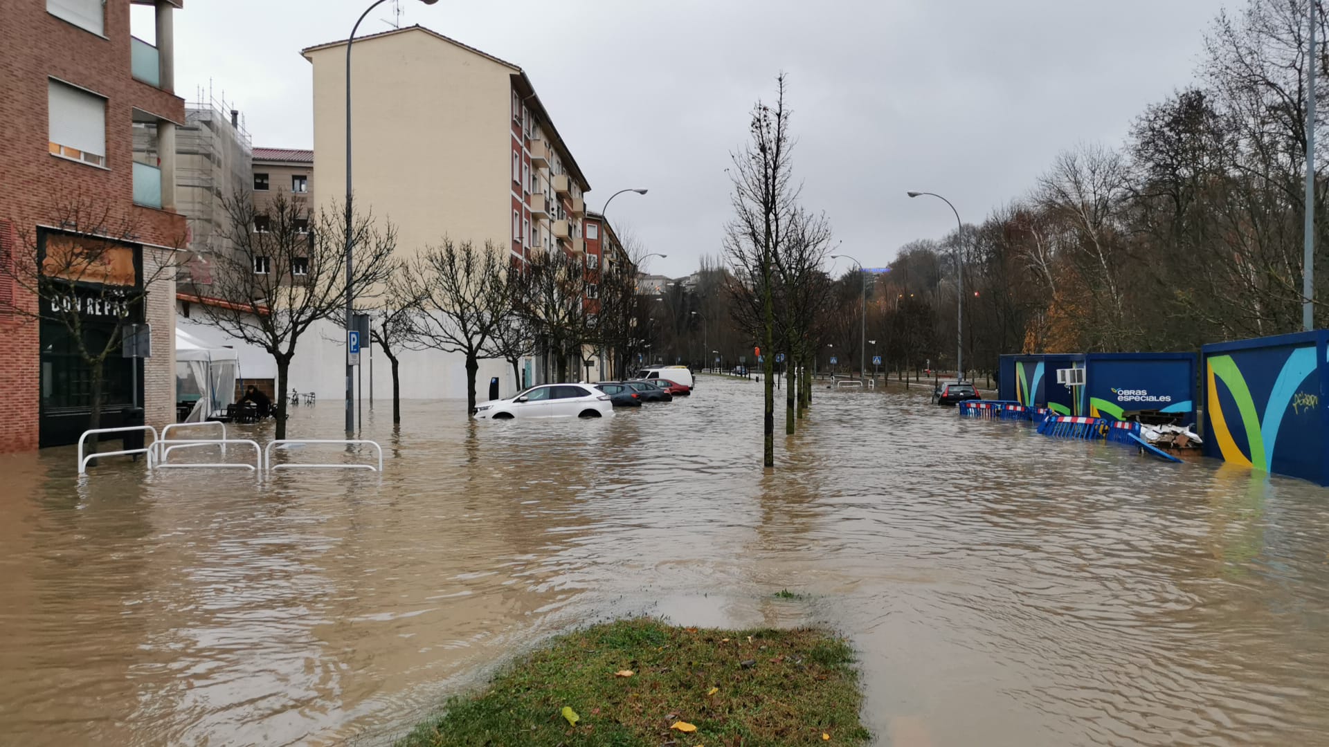 Flood Pamplona photo by @Pamplona Ayto