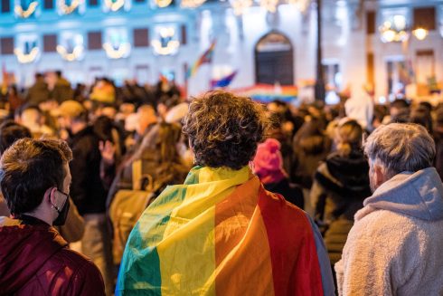 Lgbt Protesters In Madrid, Spain 15 Dec 2021