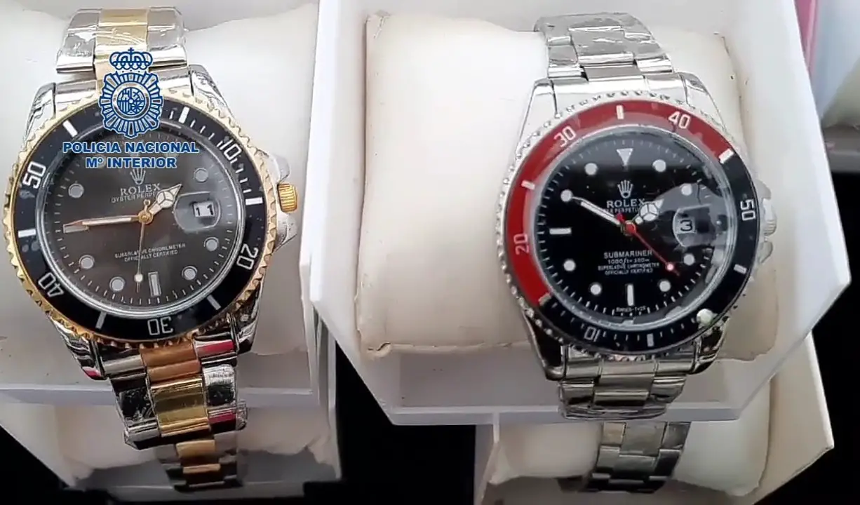Benidorm Police Seize Fake Rolex Watches As Four Market Traders Are Arrested In Costa Blanca Area Of Spain