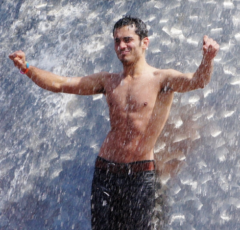 Man Dancing Fountain Flickr Sea Turtle Cc