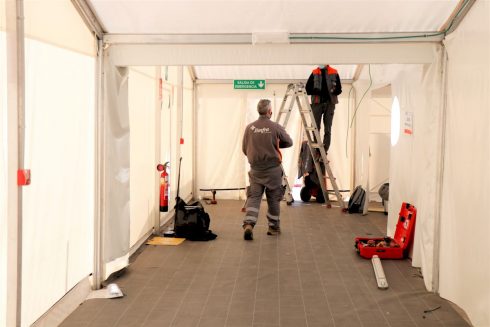 Dismantling Begins Of Covid 19 Emergency Field Hospital In Spain's Valencia