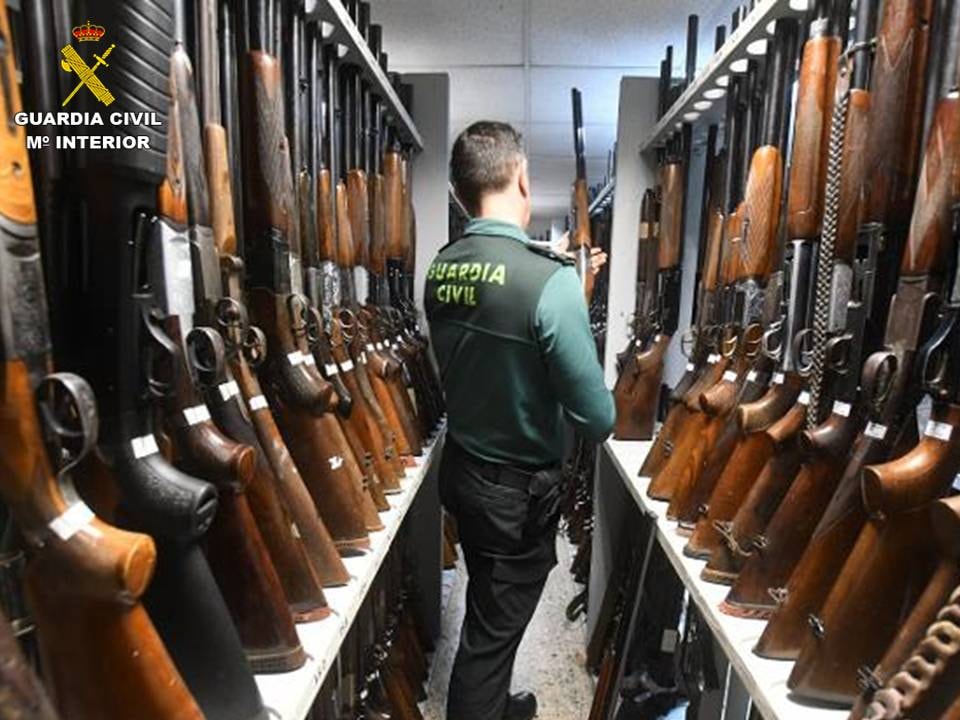 Guns Under The Hammer In Bumper Weapons Auction In Costa Blanca Area Of Spain