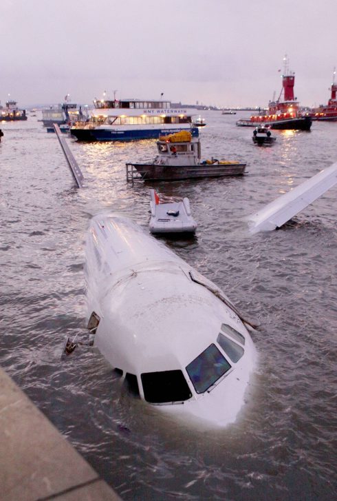 Commercial Plane Lands In Hudson River