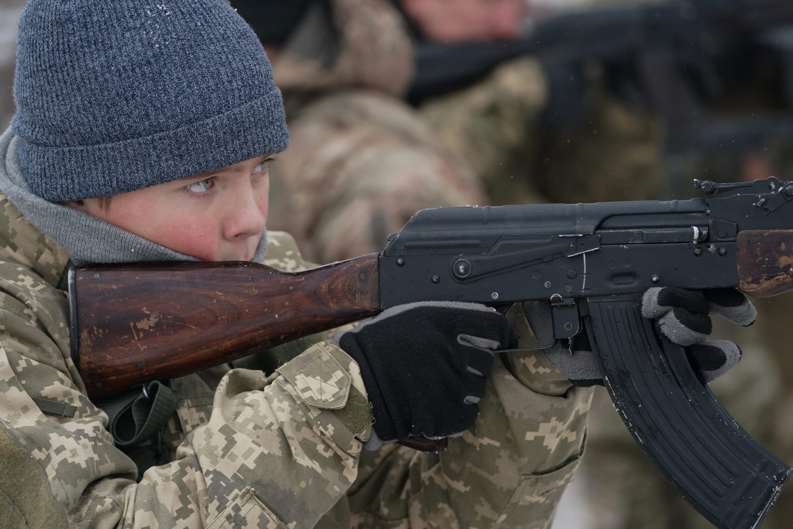 Ukrainian Civilian Protection Forces Train For Russian Invasion