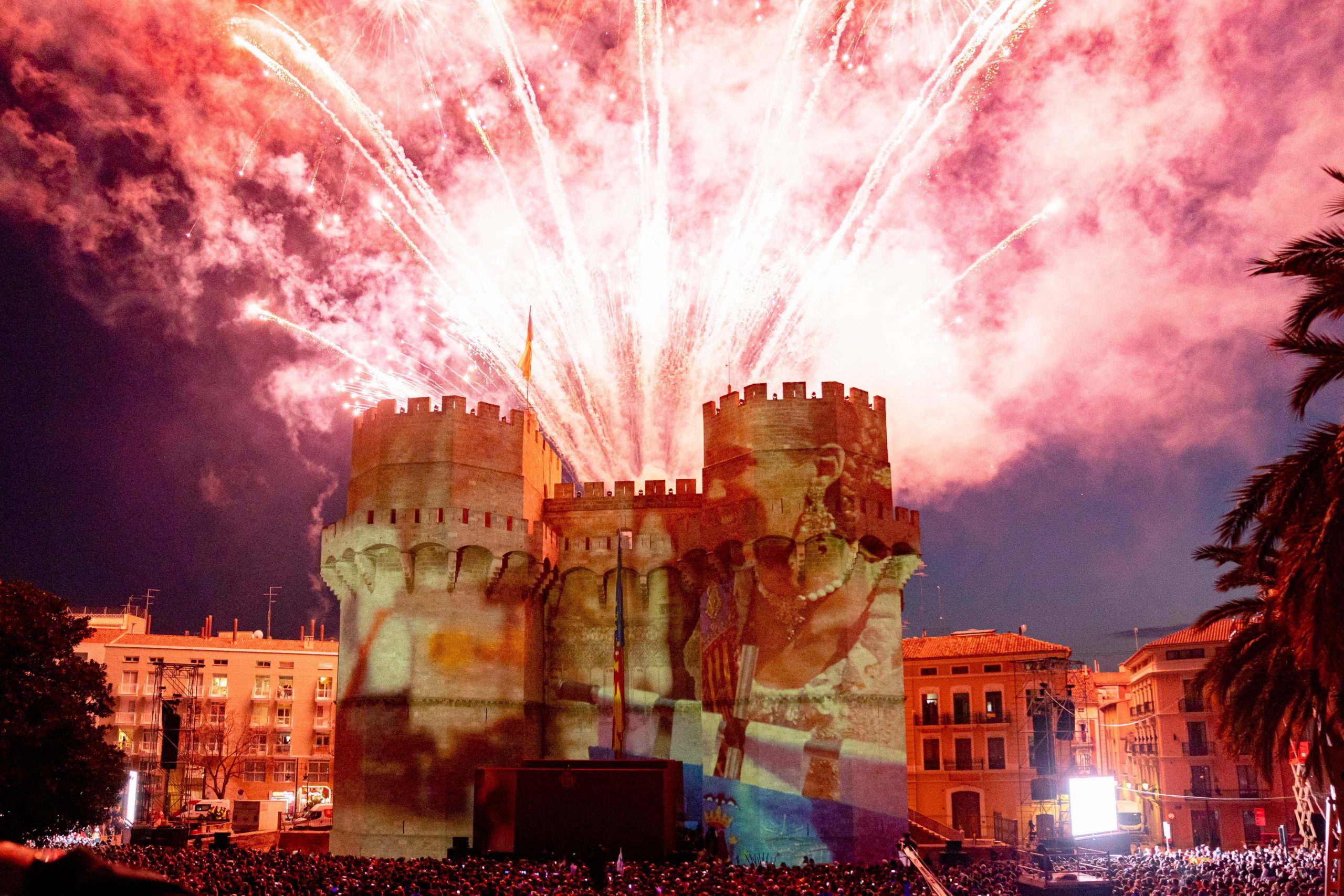 Spectacular world-famous Fallas featuring fireworks and giant statues returns to Spain's Valencia