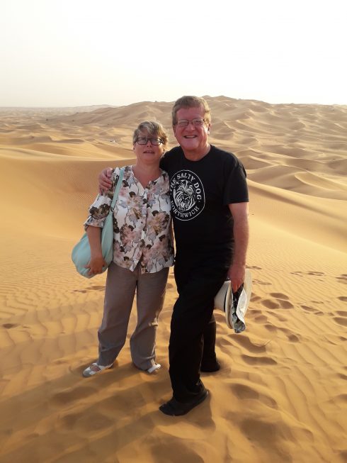 Dawn & Adrian In The Dubai Desert