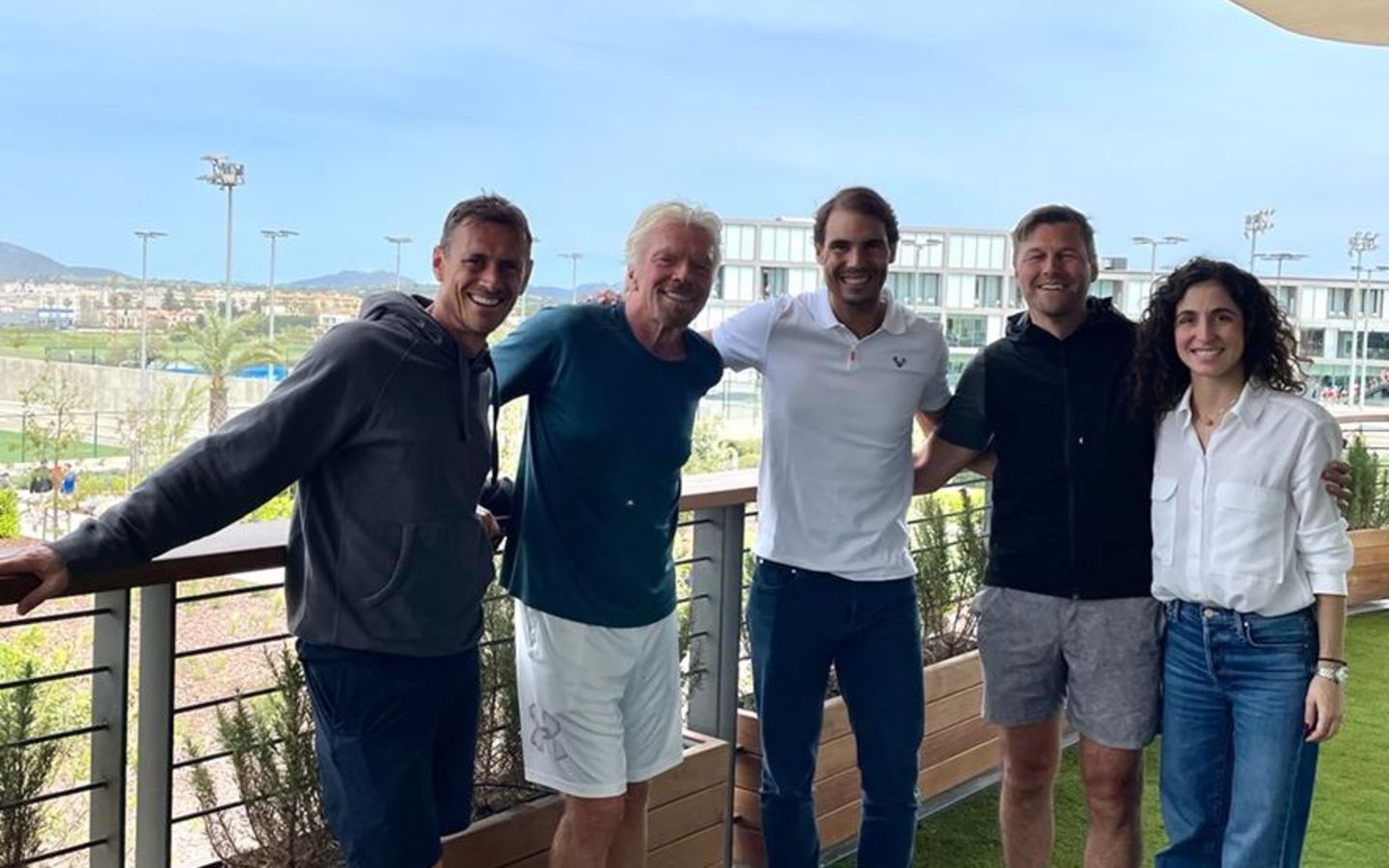 Richard Branson with Rafa Nadal