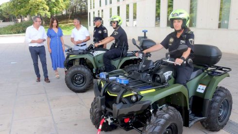 Benidorm Police Unveil New Quad Bikes For Summer Beach Patrols On Spain's Costa Blanca