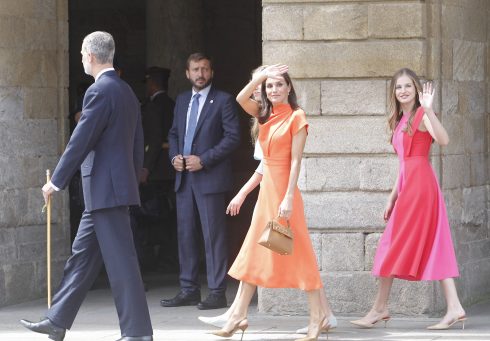 Spanish King Felipe Vi And Letizia During Santiago Apostle Festivity Act In Santiago De Compostela, A Coruña On Monday, 25 July 2022.