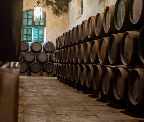 Production Of Fortified Jerez, Xeres, Sherry Wines In Old Oak Ba