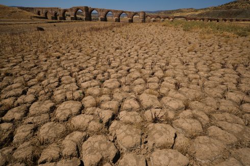 Andauernde Hitze: Trockenheit en Der Spanischen Region Extremadura