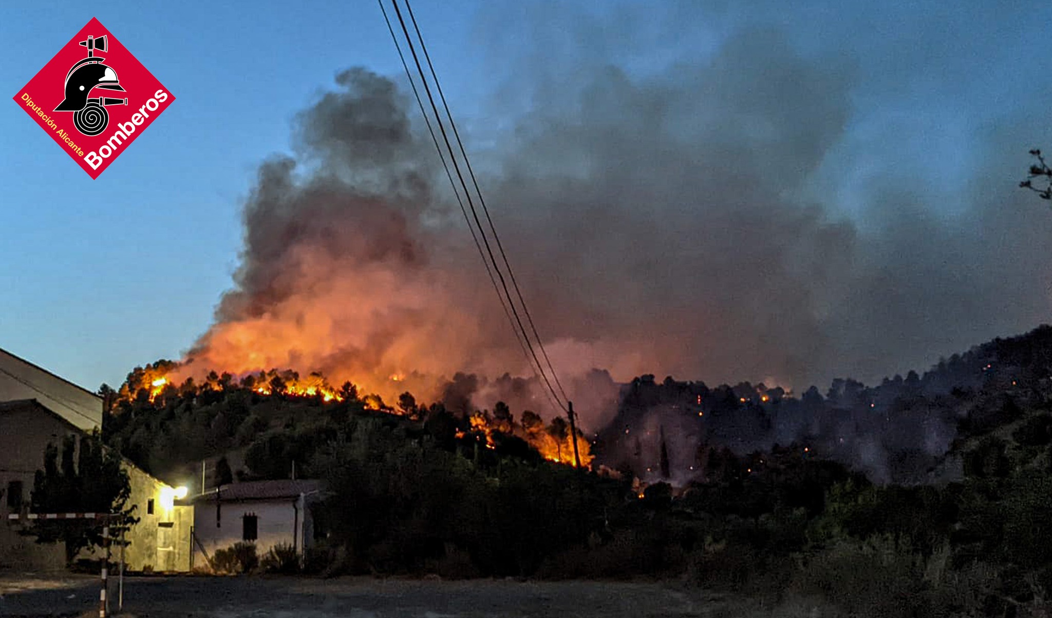 Storms Could Dampen Down Massive Alicante Province Fire In Spain