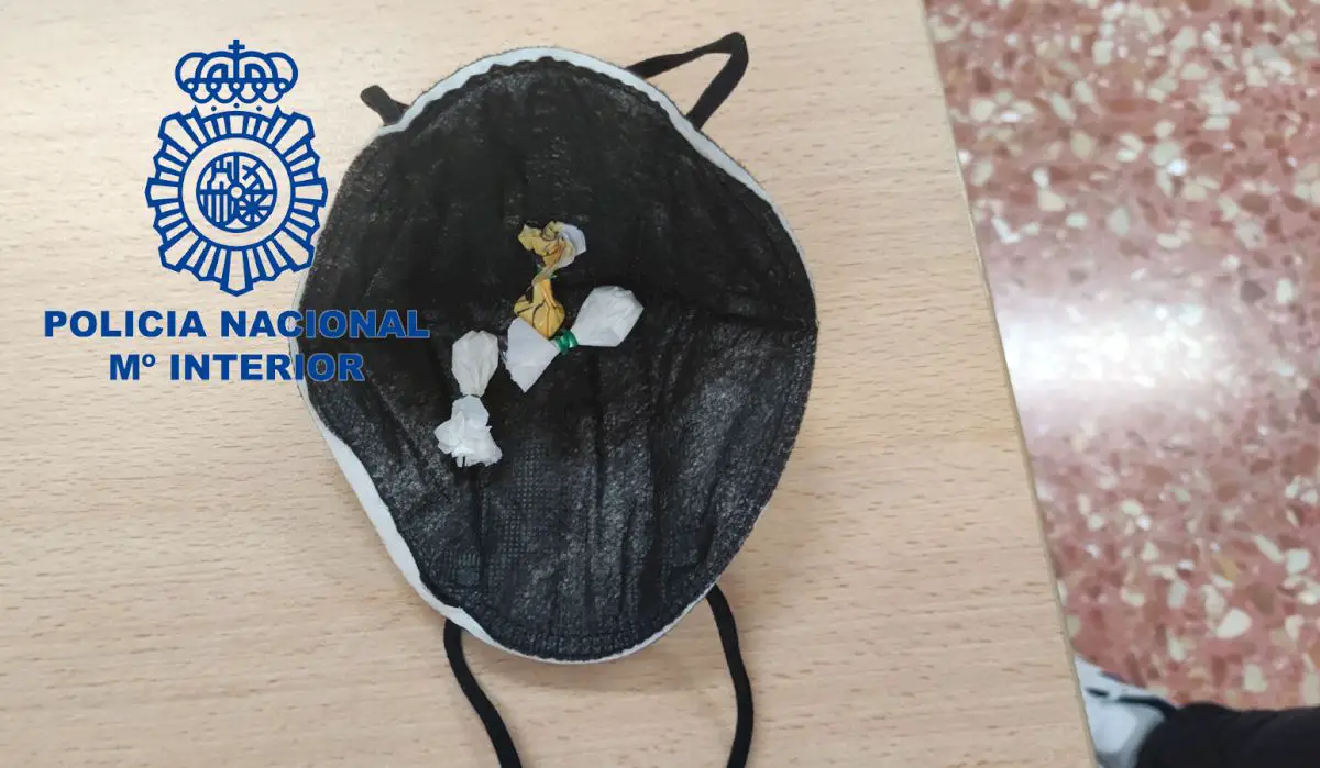 Street Drug Dealer Uses Covid Mask To Store Cocaine In Spain's Valencia Area