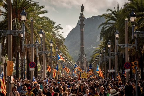 Catalonia National Day Barcelona Spain