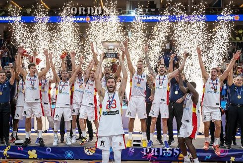 Basketball Berlin 18.09.2022 Eurobasket 2022 Finale Spanien (esp) Frankreich (fra) Spanien Gewinnt Und Ist Europameis