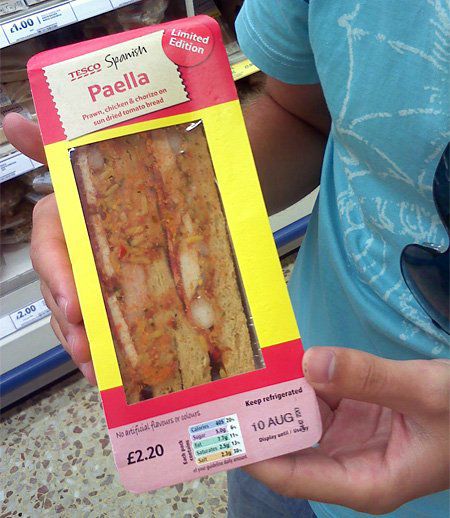 Sandwich tesco paella