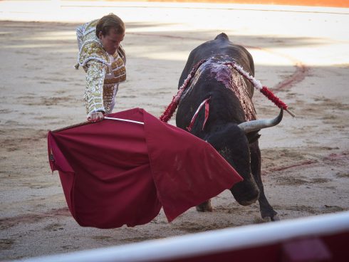 Bullfight On The Saturday Of The San Fermin Festivities In Pamplona