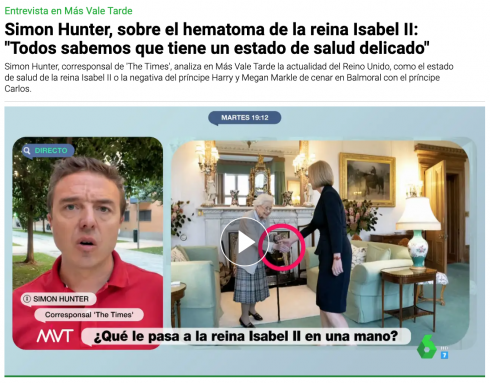 Un periodista buscó explicar a los medios españoles por qué la reina Isabel significó tanto