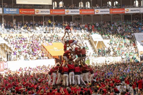 The 28th Human Towers Contest In Tarragona,second Day.in Tarragona,spain In 2 October 2022