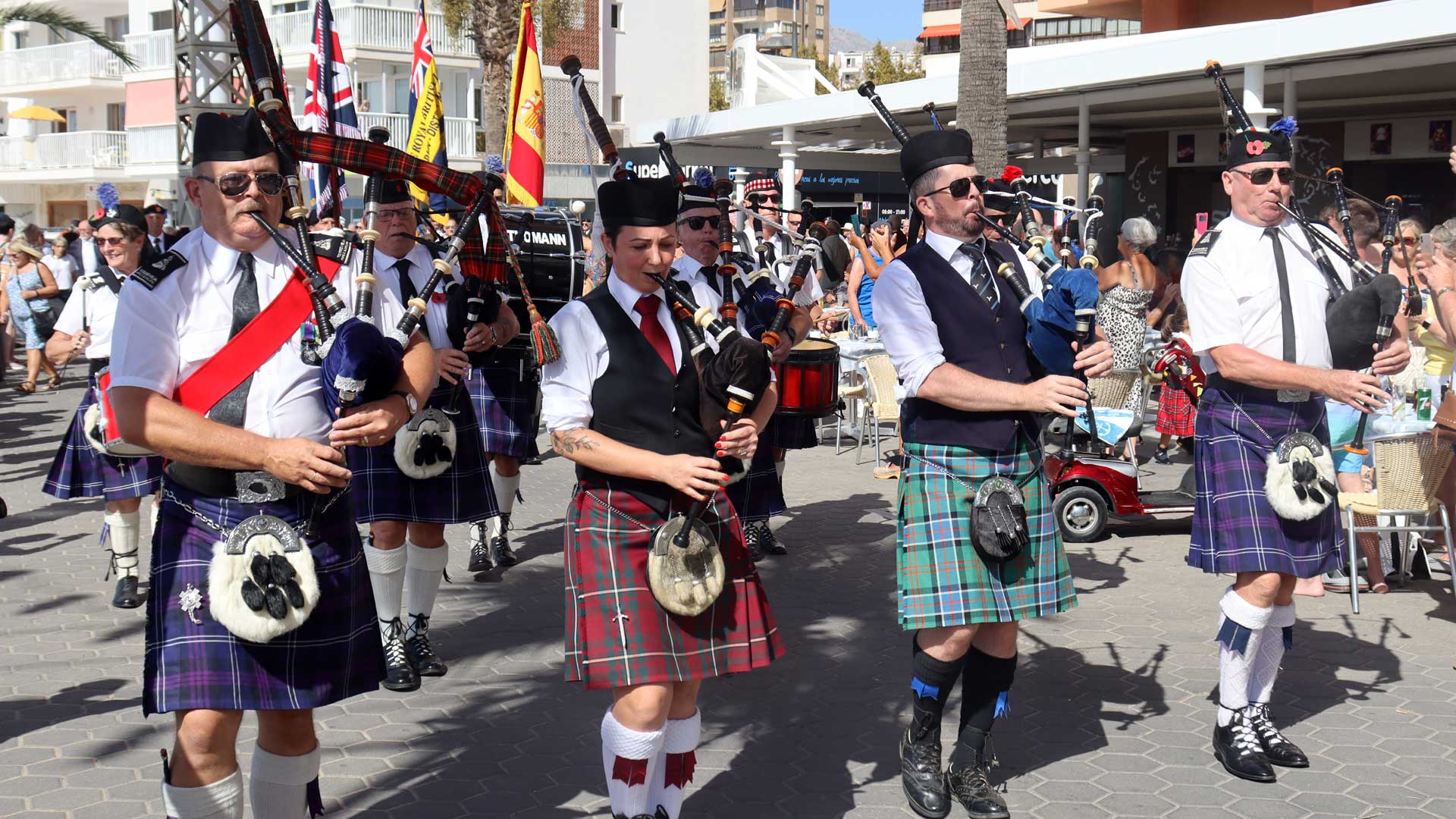 Benidorm Launches Regional Poppy Appeal With Royal British Legion Parade On Spain's Costa Blanca