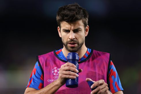 Barcelona's Gerard Pique prepares for his last match this weekend in Spain