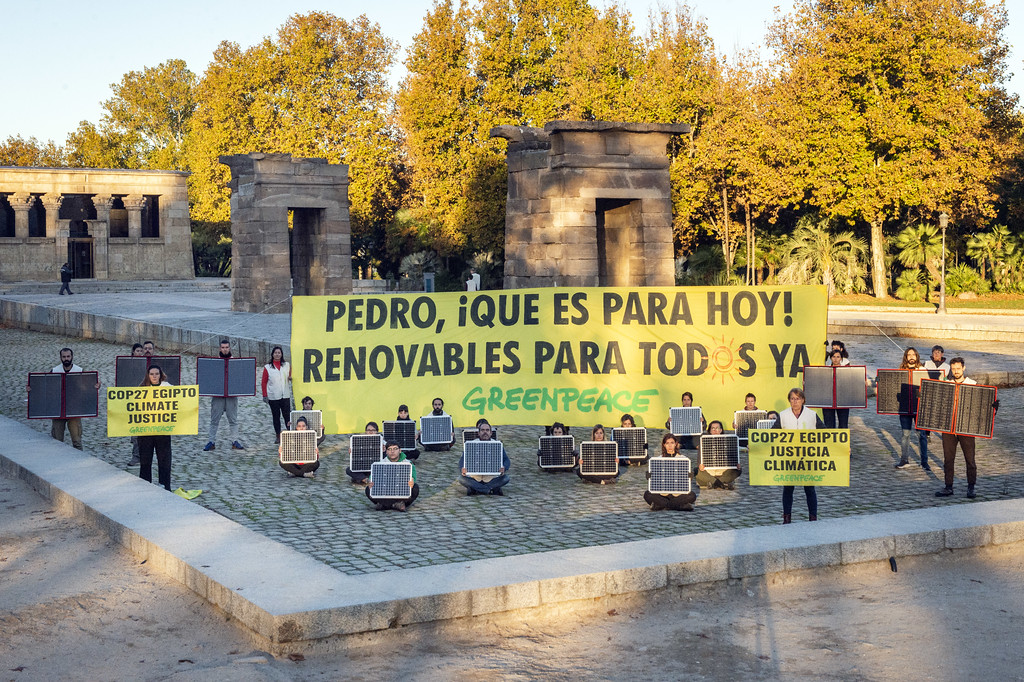 Climate protest in Madrid