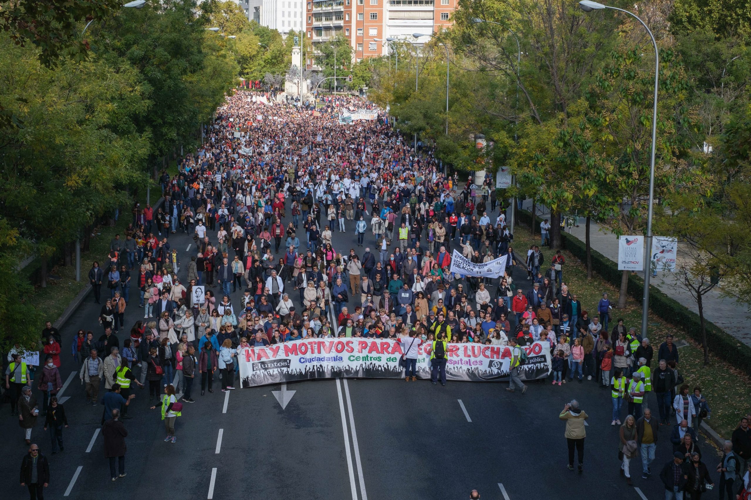 Public Health Protest In Madrid