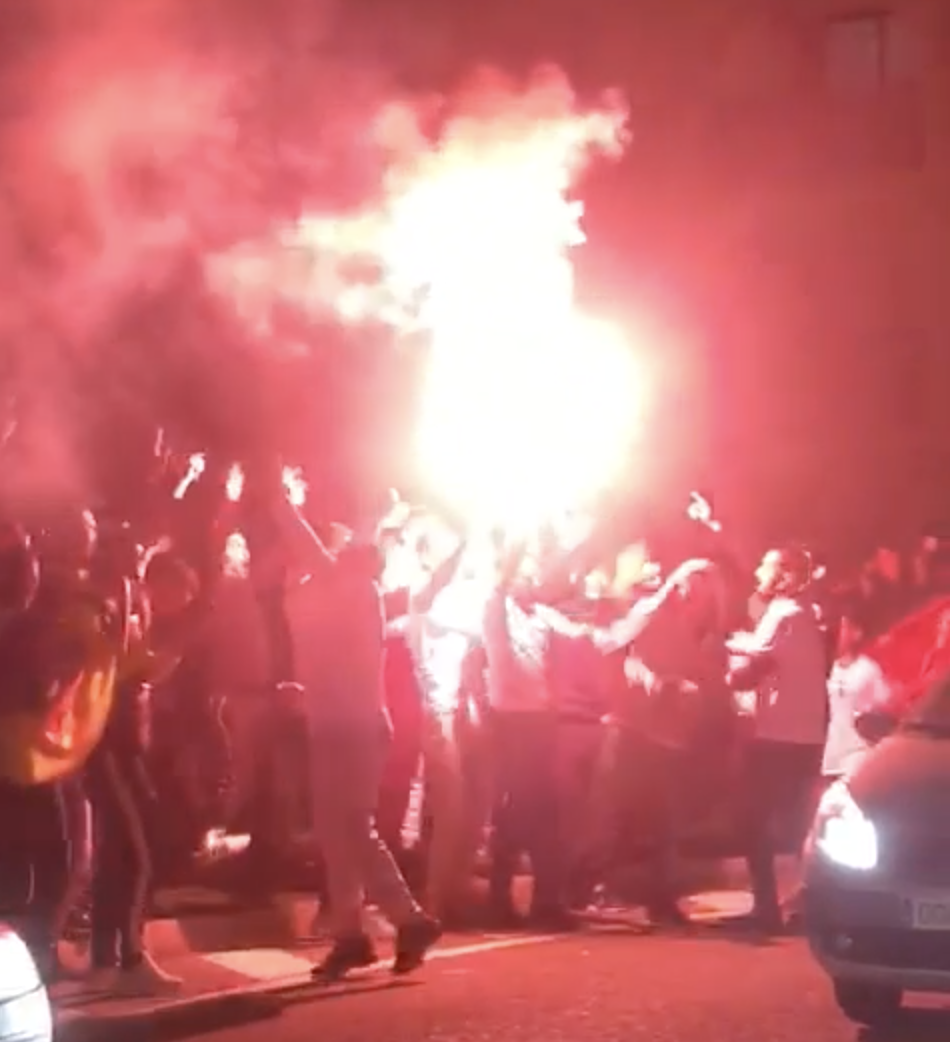 WATCH: Costa del Sol rocked by boisterous Morocco fans celebrating World Cup loss to Spain