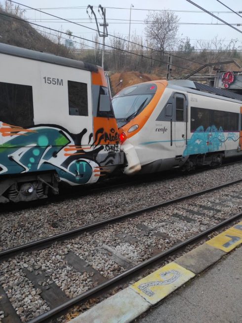 Train Collision Barcelona Photo David Focus86