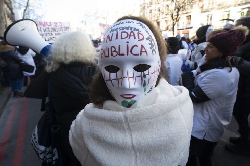 Protesta Dei Medici In Sciopero Al Ministero Della Salute Regionale