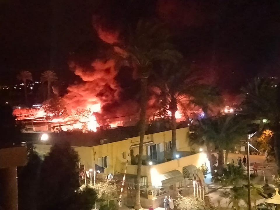 Nine Motorhomes Destroyed And Three People Treated For Shock Following Campsite Blaze In Spain's Murcia